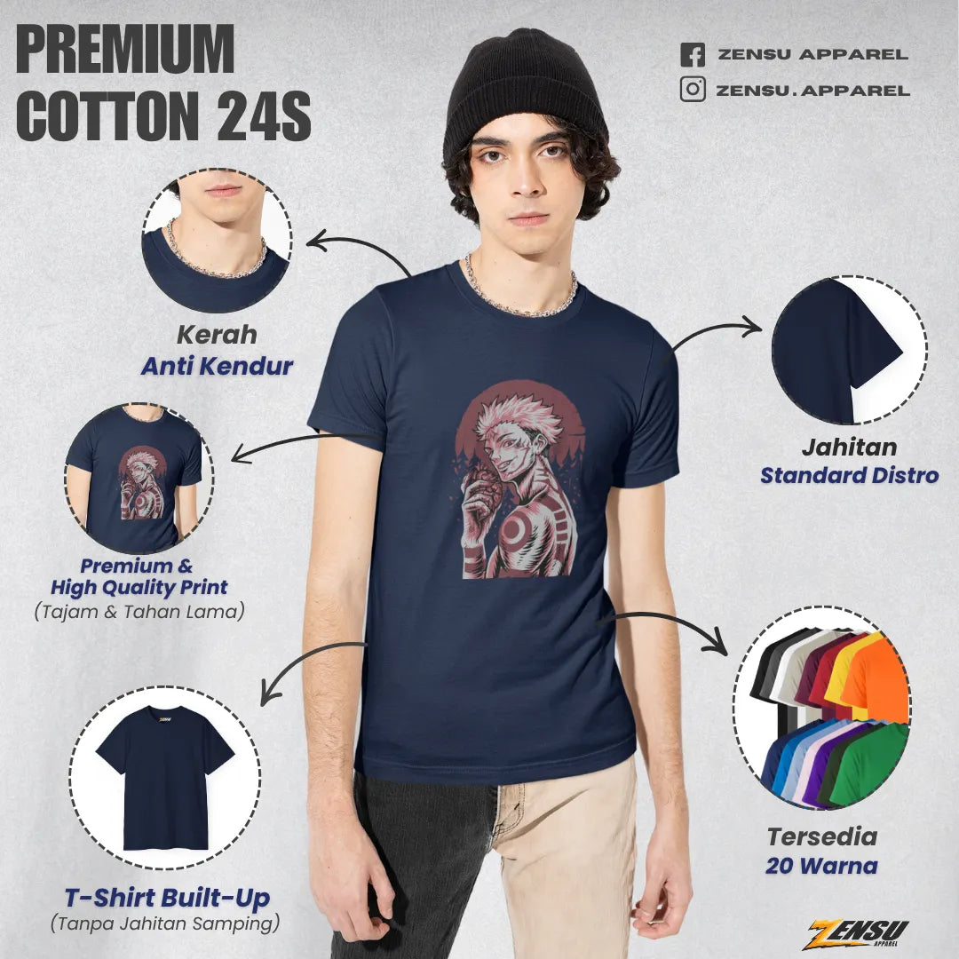 Sukuna Demon - Jujutsu Kaisen | Premium Kaos Anime Z031