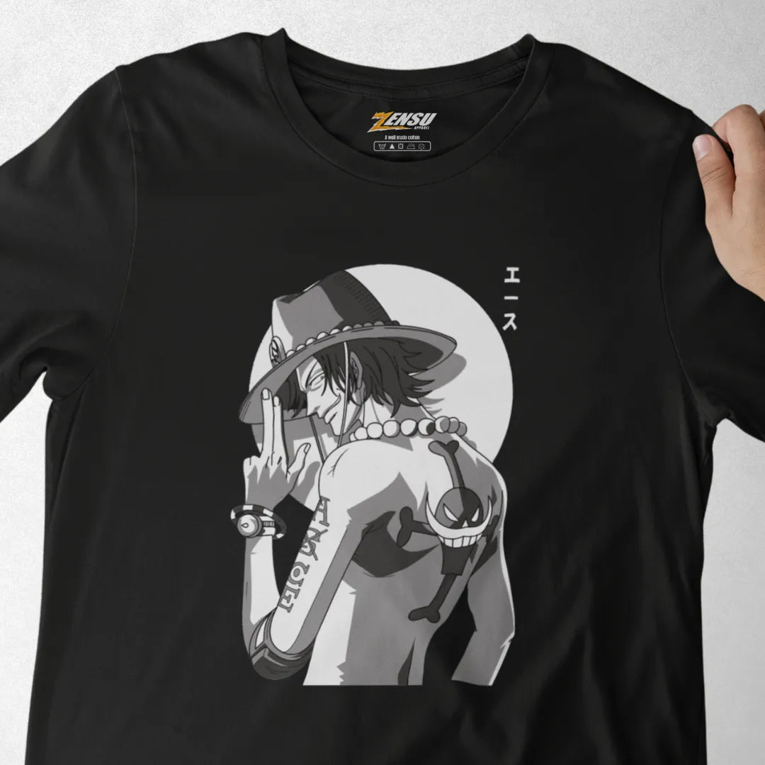 Fire Fist Ace - One Piece | Premium Kaos Anime Z035