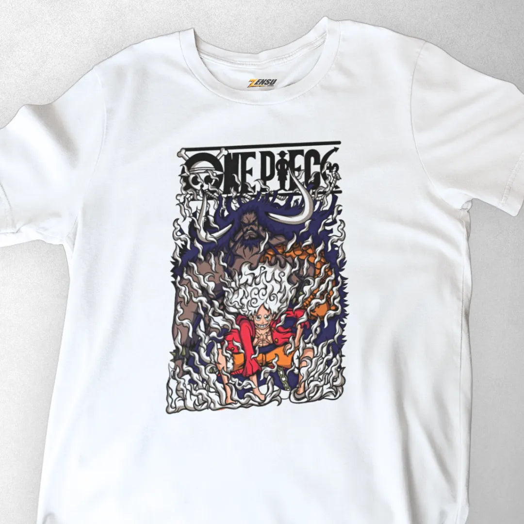 Luffy Gear 5 X Kaido - One Piece | Premium Kaos Anime Z036