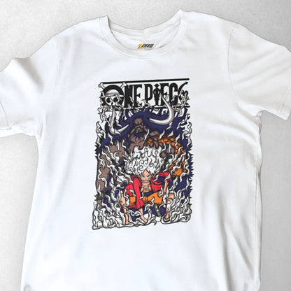 Luffy Gear 5 X Kaido - One Piece | Premium Kaos Anime Z036