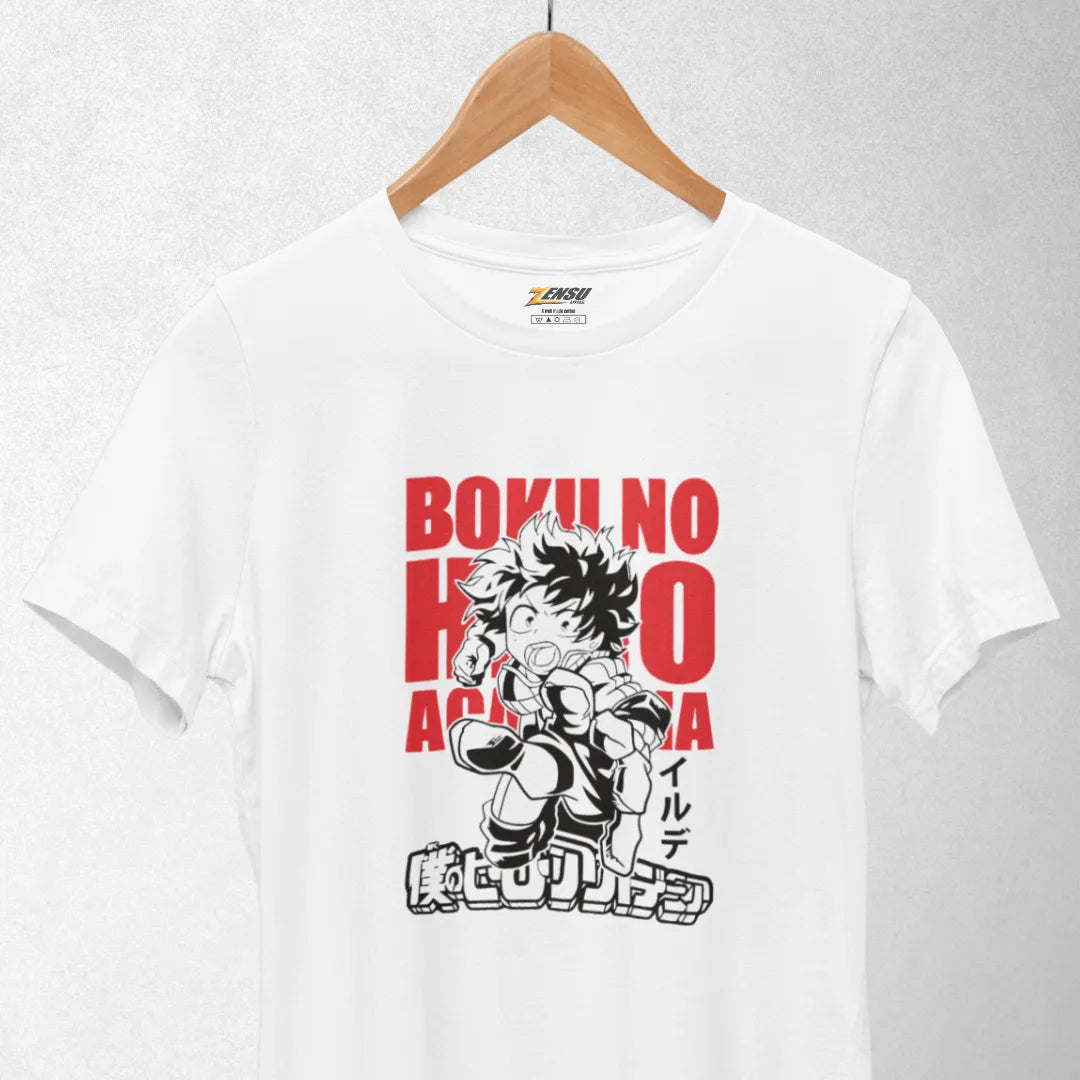 Izuku Midoriya Smash!! - My Hero Academia | Premium Kaos Anime Z045