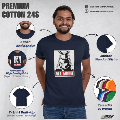 All Might Supremacy - My Hero Academia | Premium Kaos Anime Z046