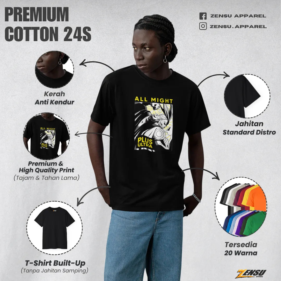 All Might Plus Ultra - My Hero Academia | Premium Kaos Anime Z047