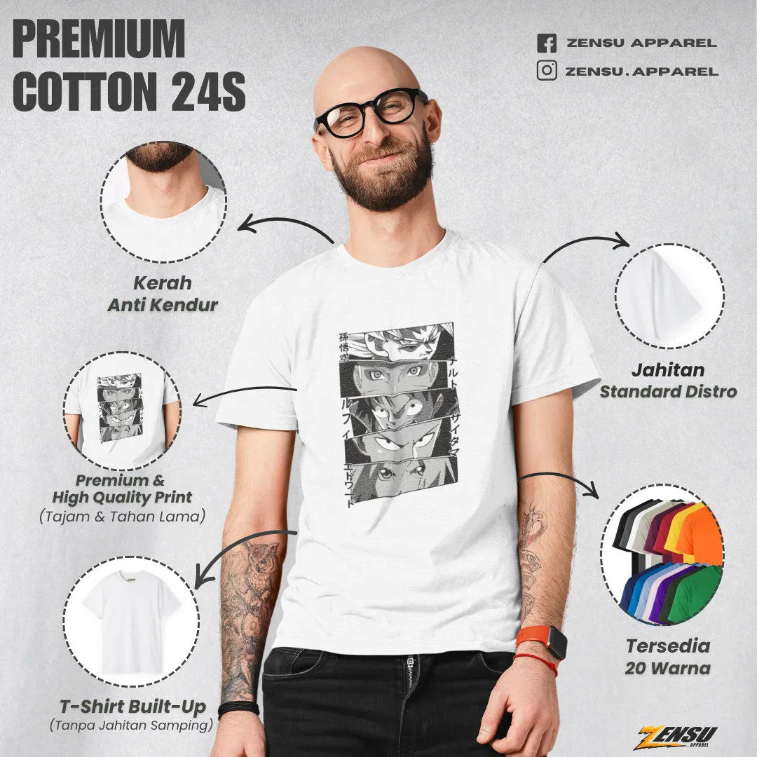 Shonen Jump MCs - Shonen Jump | Premium Kaos Anime Z051
