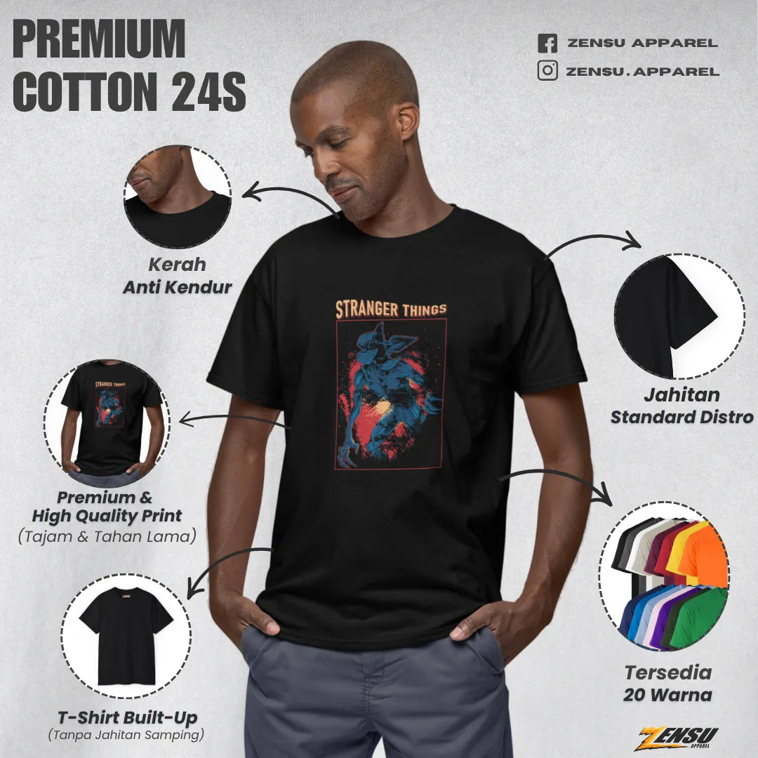 Demogorgon Monster - Stranger Things | Premium Kaos Streetwear Movie Z065
