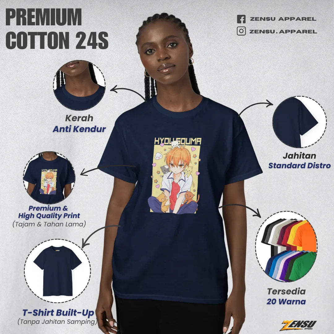 Kyo Sohma Feline Frenzy - Fruit Basket | Premium Kaos Anime Z066