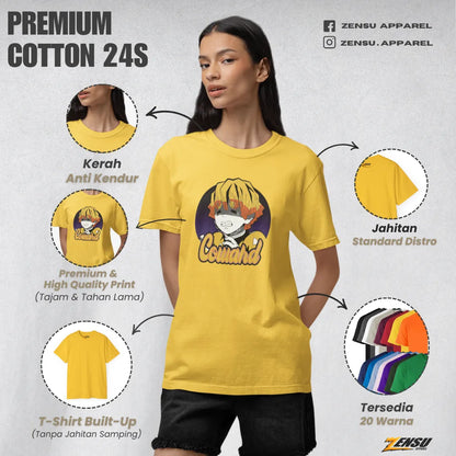 Zenitsu Coward - Demon Slayer | Premium Kaos Anime Z076