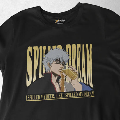 Gintoki Spilled Dream - Gintama | Premium Kaos Anime Z099