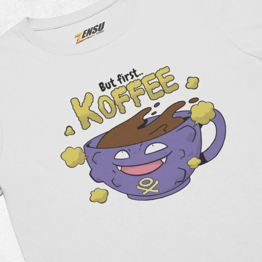 Koffing But first Koffee - Pokemon | Premium Kaos Anime Z126