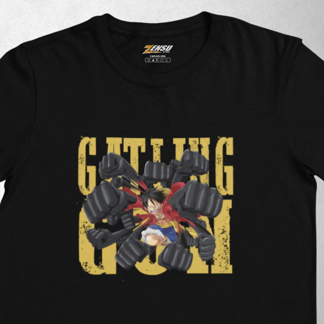 Gomu Gomu Gatling Gun - One Piece | Premium Kaos Anime Z134
