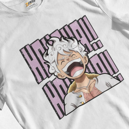 Luffy Ketawain Aja - One Piece | Premium Kaos Anime Z136