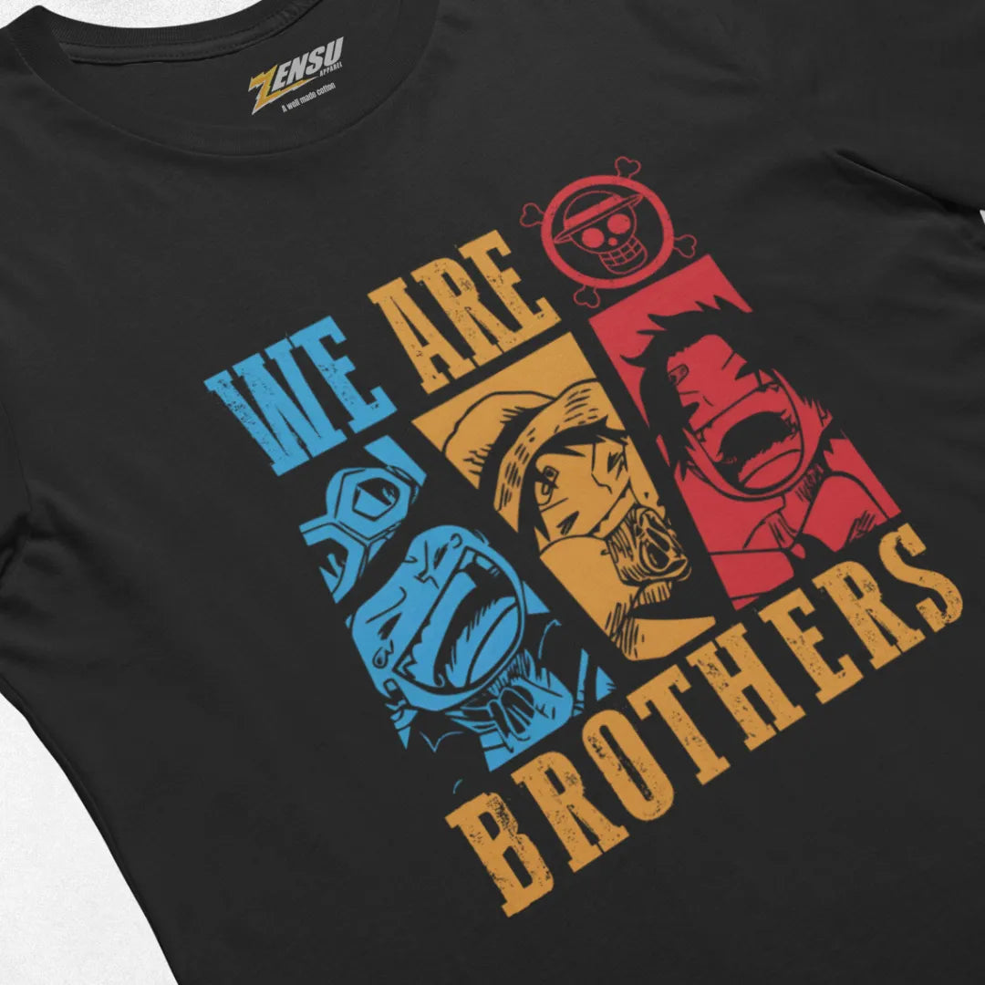 We Are Brother - One Piece | Premium Kaos Anime Z145