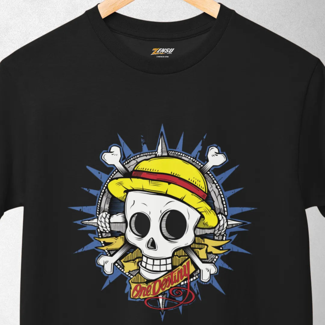 Straw Hat Skull One Destiny - One Piece | Premium Kaos Anime Z155