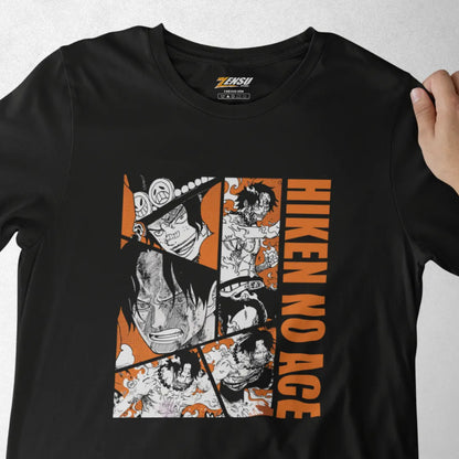 Tinju Api Ace - One Piece | Premium Kaos Anime Z160