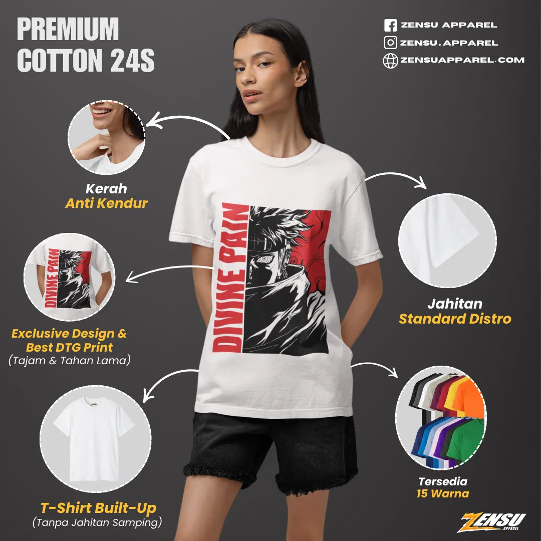 Chibi Kolosal - Attack On Titan | Baju Kaos Anime Z001