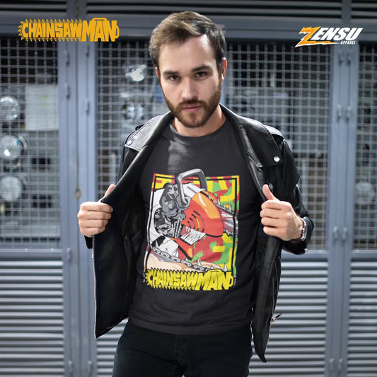 Denji Chainsaw Mode - Chainsaw Man | Baju Kaos Anime Z009