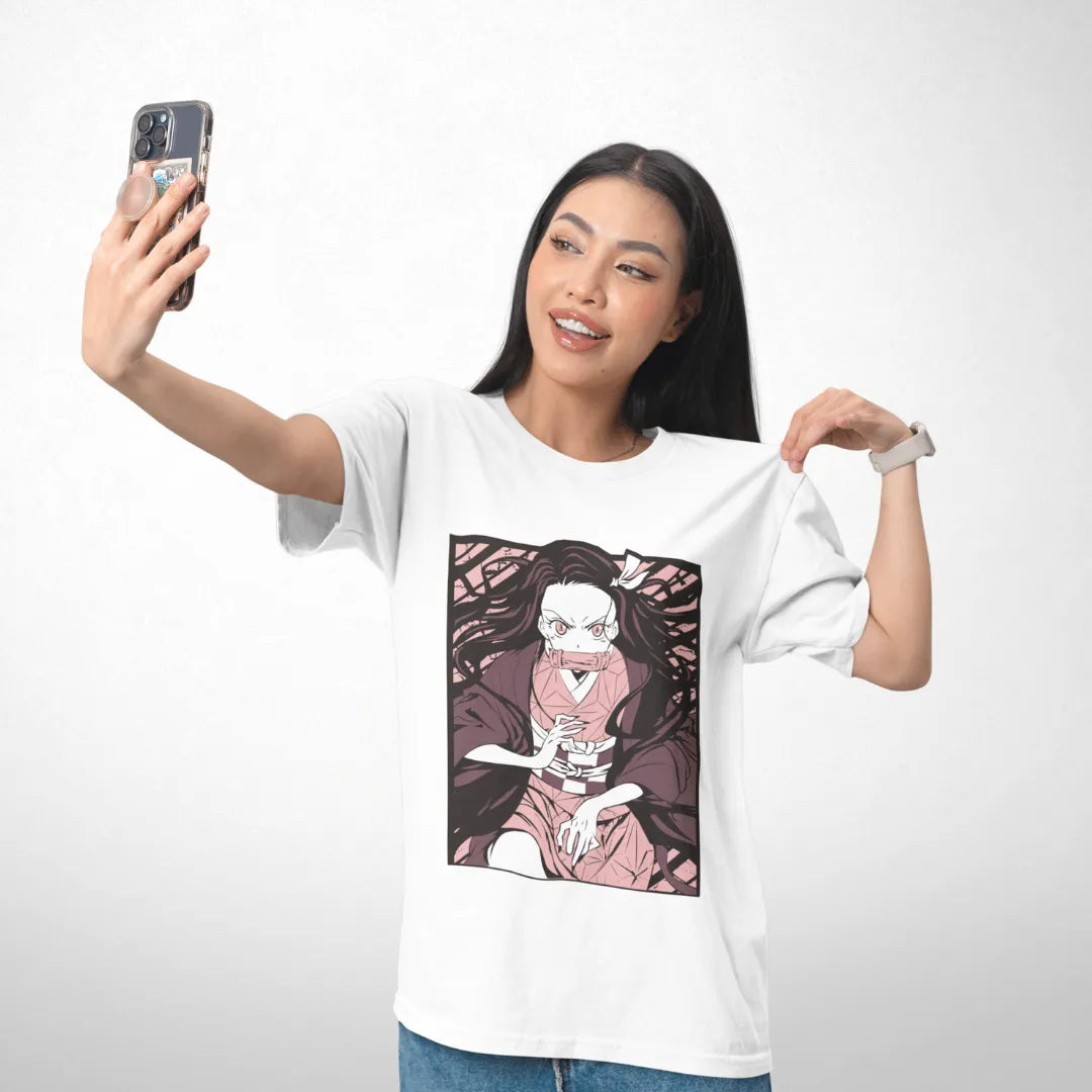 Nezuko Demon - Demon Slayer | Baju Kaos Anime Z016