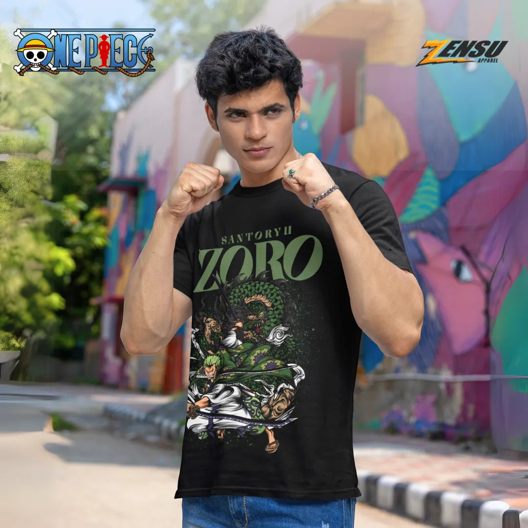 Zoro Santoryu - One Piece | Baju Kaos Anime Z087