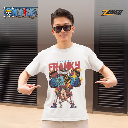 Cyborg Franky Super - One Piece | Baju Kaos Anime Z088