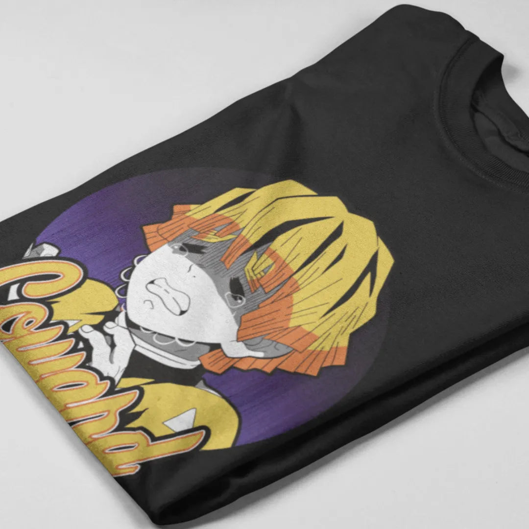 Zenitsu Coward - Demon Slayer | Premium Kaos Anime Z076