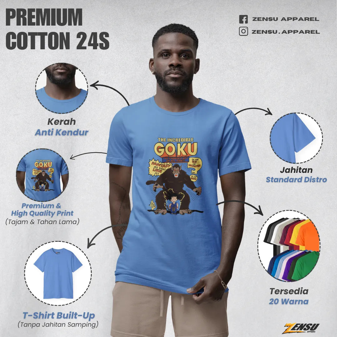 Goku The Incredible - Dragon Ball | Premium Kaos Anime Z080