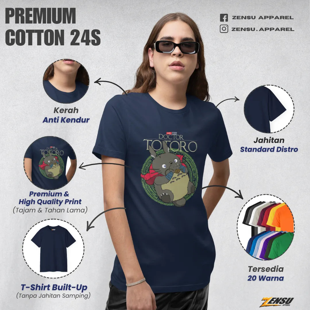 Doctor Totoro - My Neighbor Totoro | Premium Kaos Streetwear Movie Z090