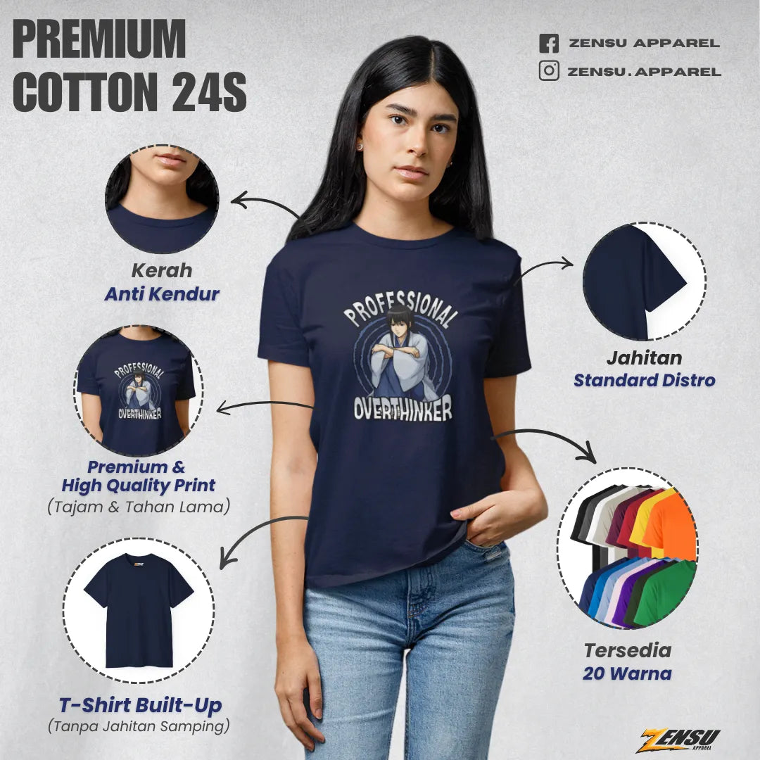 Professional Overthinker Kotarou - Gintama | Premium Kaos Anime Z100