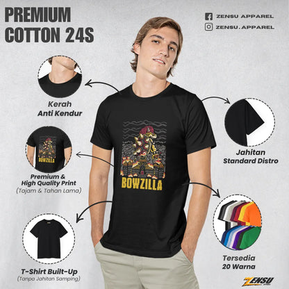 Bowzilla - Super Mario | Premium Kaos Streetwear Gamer Z104