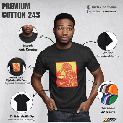 Kyo Kusanagi Flaming Fist - The King of Fighters | Premium Kaos Streetwear Gamer Z107