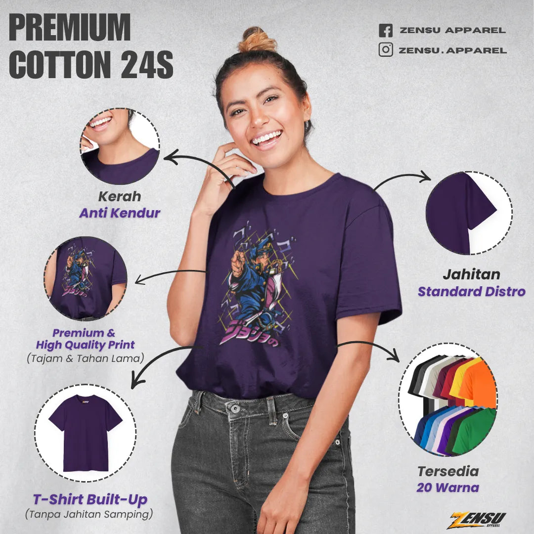 Jotaro Jo Pose - JoJo's Bizarre Adventure | Premium Kaos Anime Z108
