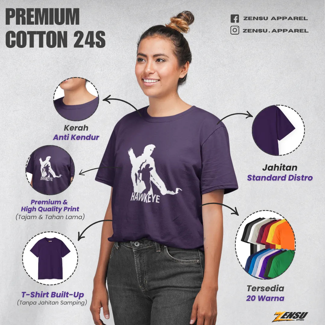 Hawkeye the Greatest Marksman - Avengers | Premium Kaos Streetwear Movie Z111