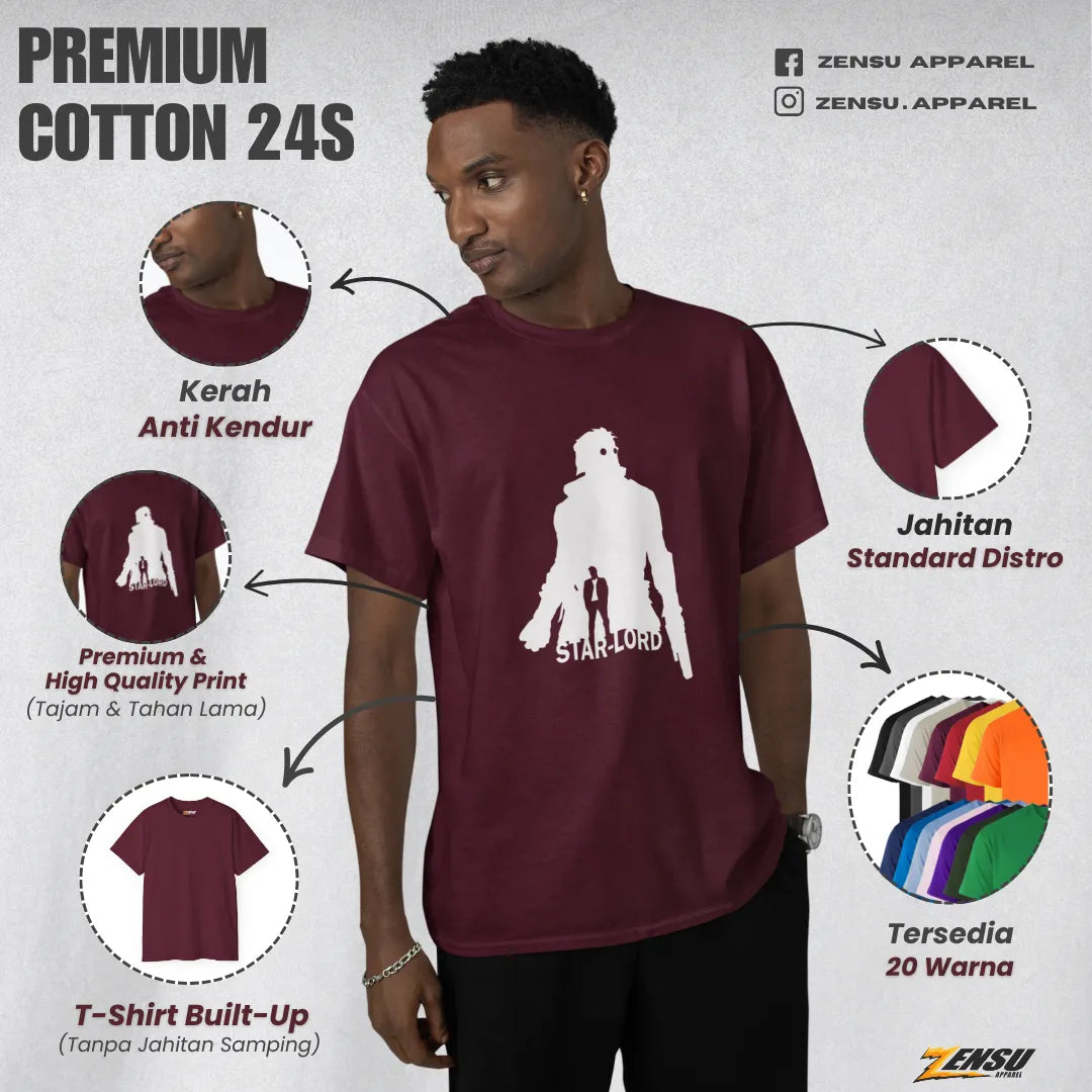 Starlord the Legendary Outlaw  - Avengers | Premium Kaos Streetwear Movie Z112