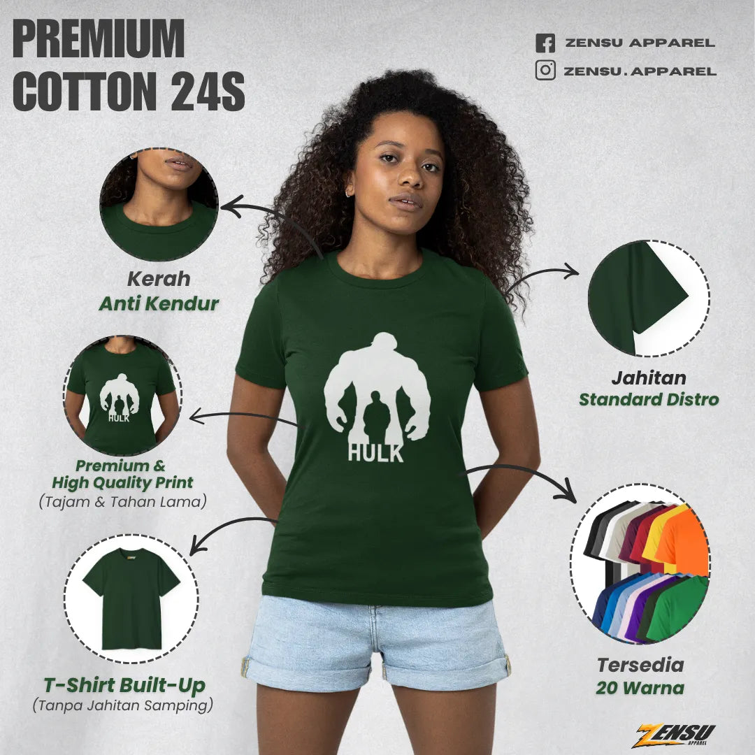 The Incredible Hulk - Avengers | Premium Kaos Streetwear Movie Z113