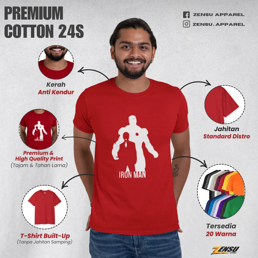 Iron Man the Shellhead - Avengers | Premium Kaos Streetwear Movie Z117