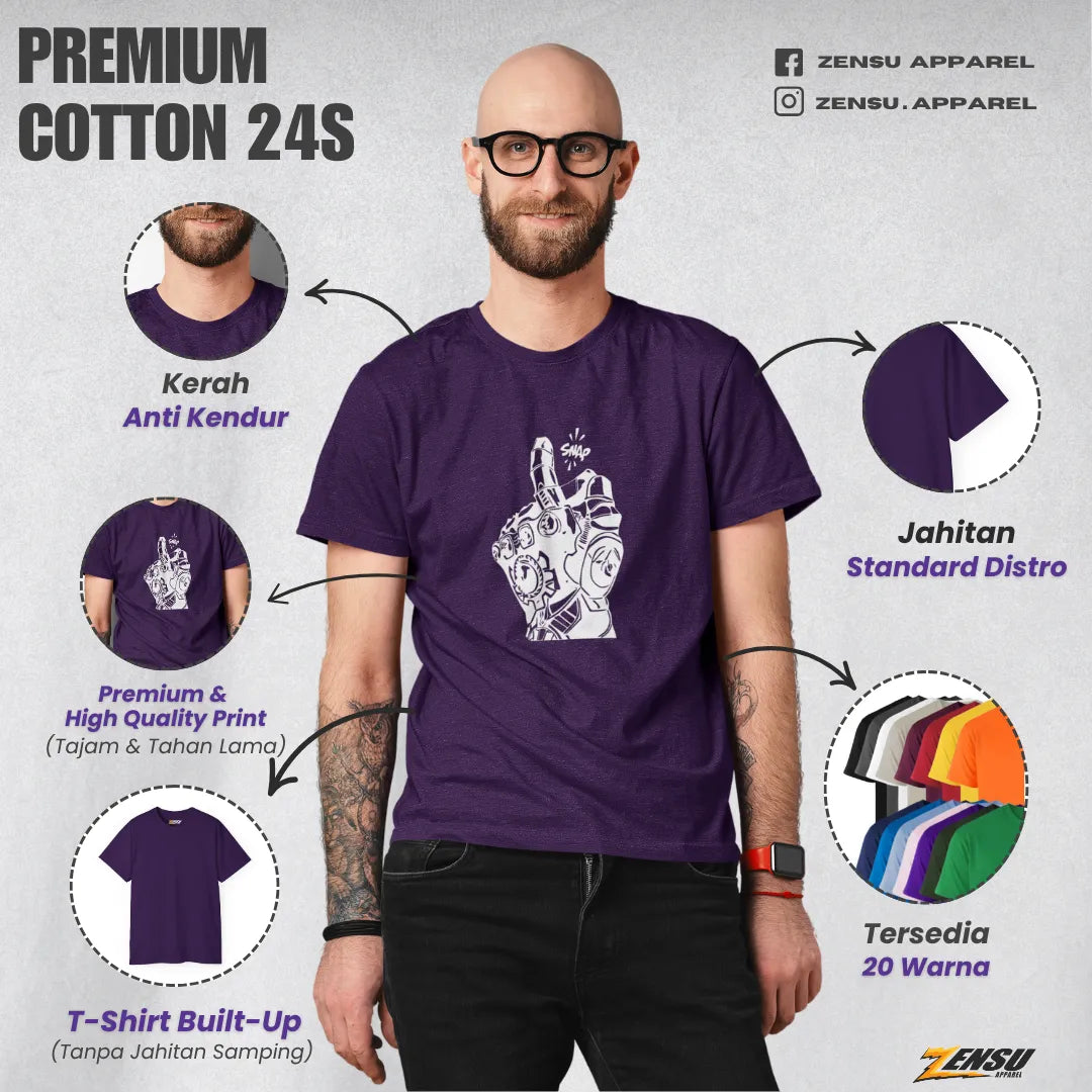 SNAP Silhouette - Avengers | Premium Kaos Streetwear Movie Z119