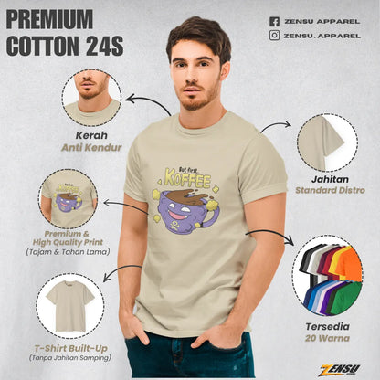 Koffing But first Koffee - Pokemon | Premium Kaos Anime Z126