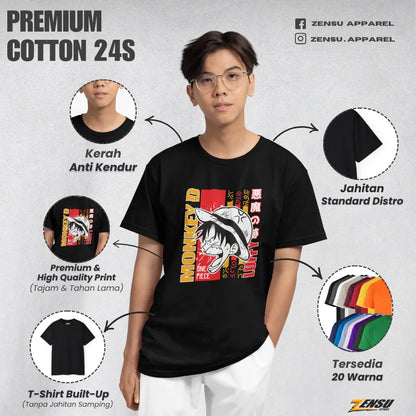 Straw Hat Fury - One Piece | Premium Kaos Anime Z142