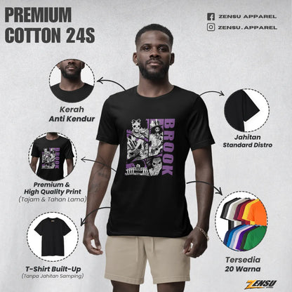 Brook Gentleman Skeleton - One Piece | Premium Kaos Anime Z161