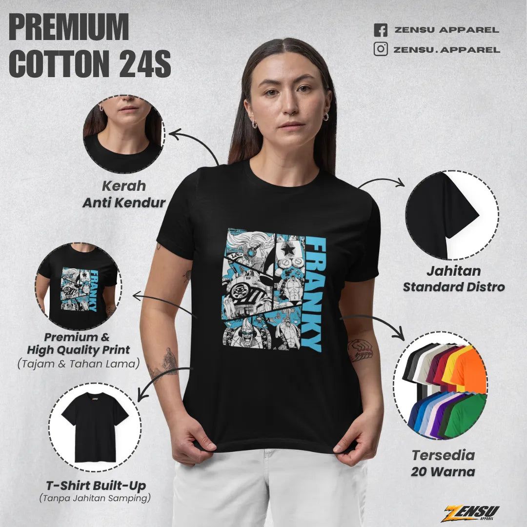 Zuper Franky - One Piece | Premium Kaos Anime Z162